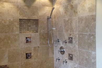 Shower body sprays installation 1