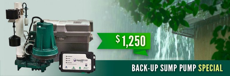 Back-Up Sump Pump Special - Plumber in Wheeling